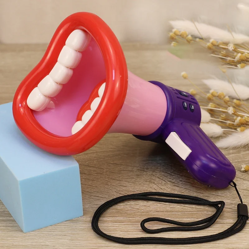 Loudspeaker Play Voicechanger Pretend Child Kidsmegaphone Speaker Microphone Multi Childrens Mic Hand Funny Modifier Recording