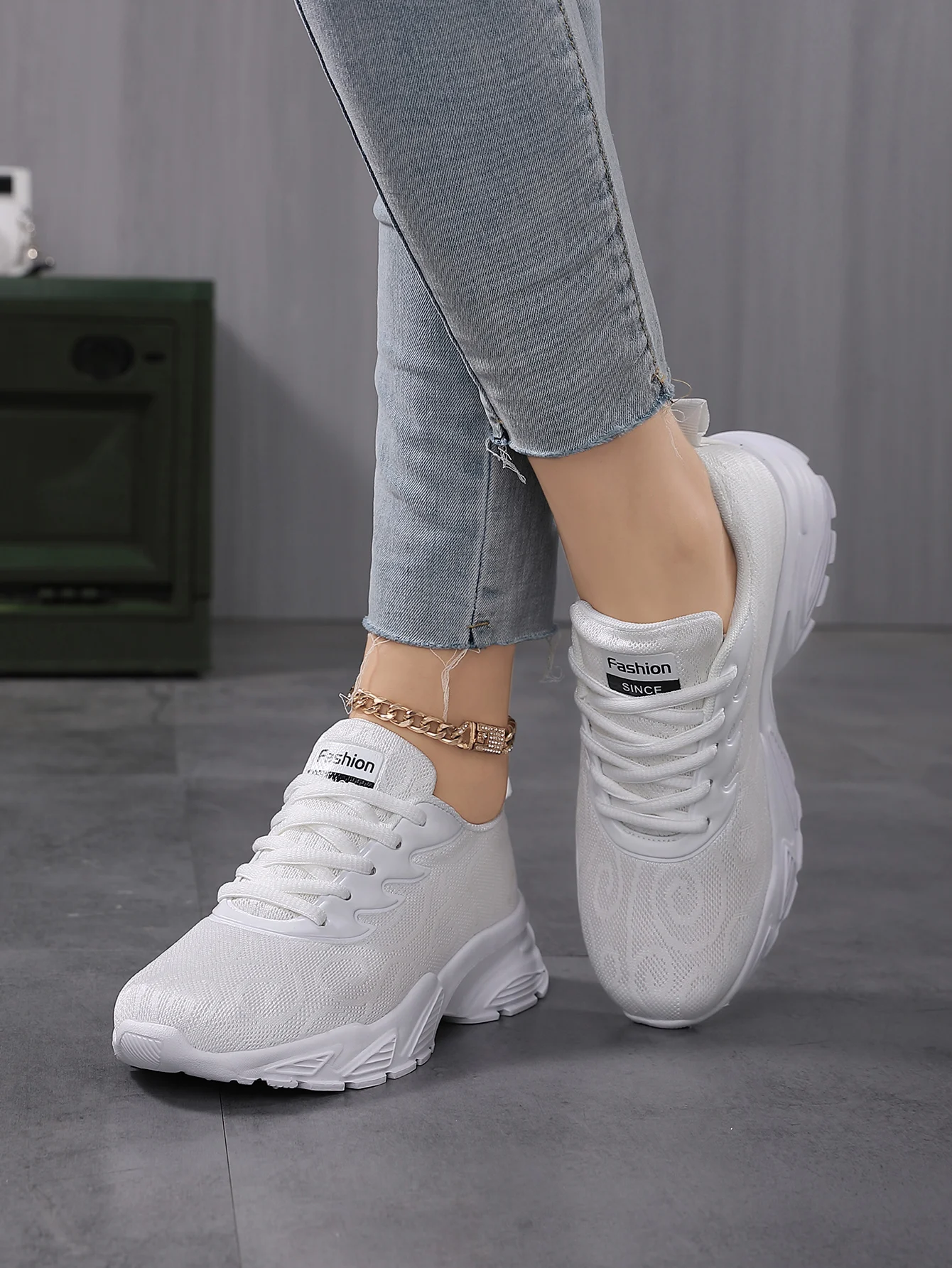 Кроссовки женские сетчатые Повседневная дышащая Спортивная обувь для бега