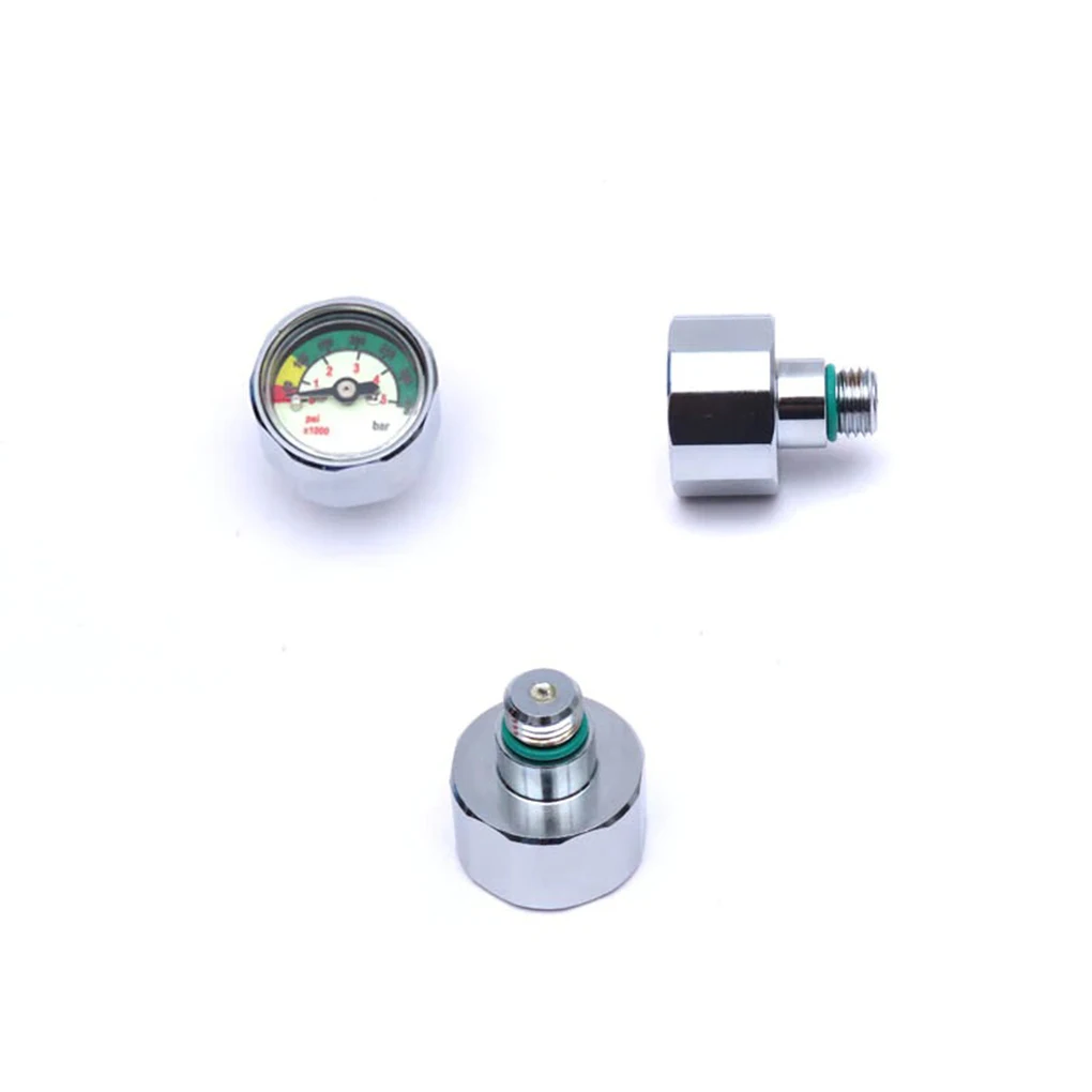 

Бутылка для подводного плавания, кислородный баллон, измеритель давления, портативный манометр для первого этапа, 350 бар, манометр, Уличное ...