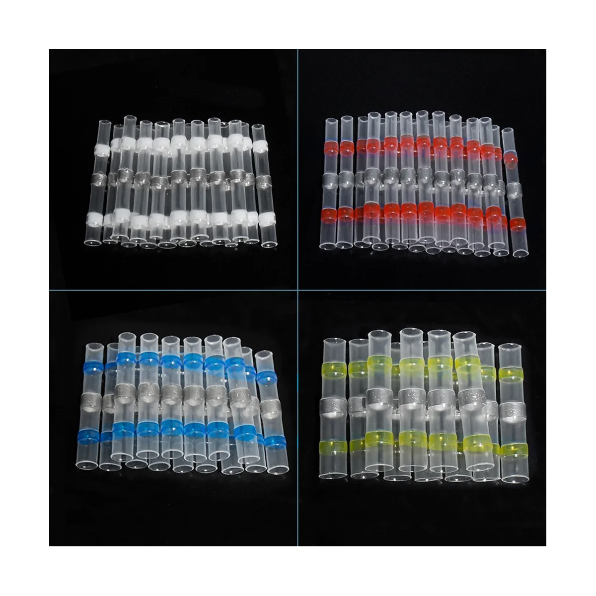 

140 шт., термоусадочные стыковые соединители для проводов