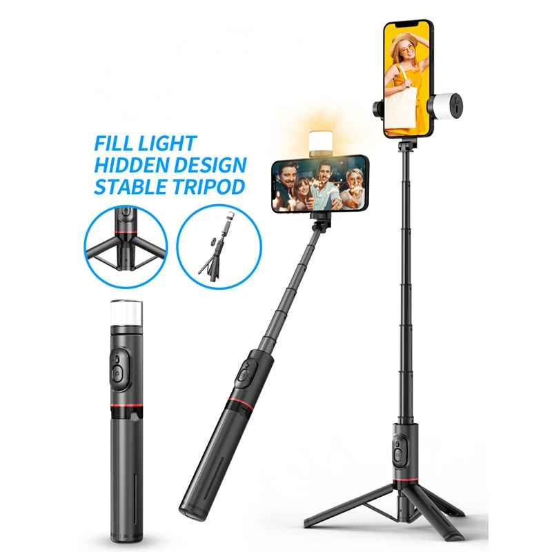 

Селфи-палка для сотового телефона, мини-штатив, Выдвижной Bluetooth, все в одном, заполнясветильник, дистанционный затвор для телефона IOS, Android