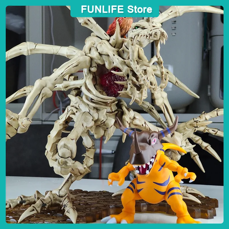 Цифровой Монстр Аниме Фигурка Череп Греймон Фигурки Гаражный Комплект