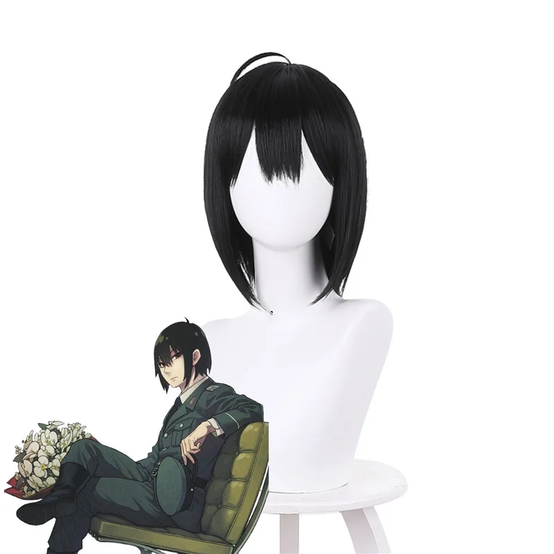 

Yuri Briar парик шпион x семья Мужчины Мальчики черные короткие волосы Хэллоуин аниме парики 35 см/13,78"