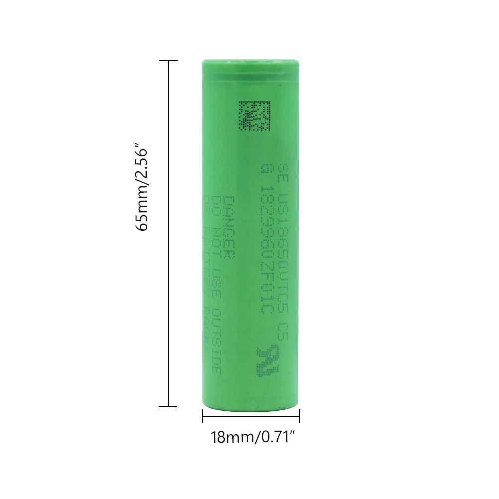 10Pieces 3.7 V Volt Rechargeable US18650 VTC5 2600mAh 18650 Battery Replacement 3.7V Batteries |
