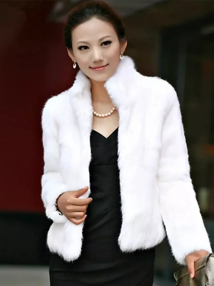 New in Faux Fur Coat Fluffy Plush Coats New Autumn And Winter Ladies Long Sleeve Special Woman Clothing 2020 Overcoat Female jac