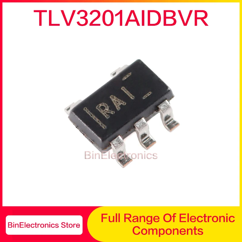 

10Pcs 100% Brand New Original Genuine TLV3201AIDBVR SOT-23-5 TLV3201 SOT23-5 Code: RAI Voltage Comparator Chip