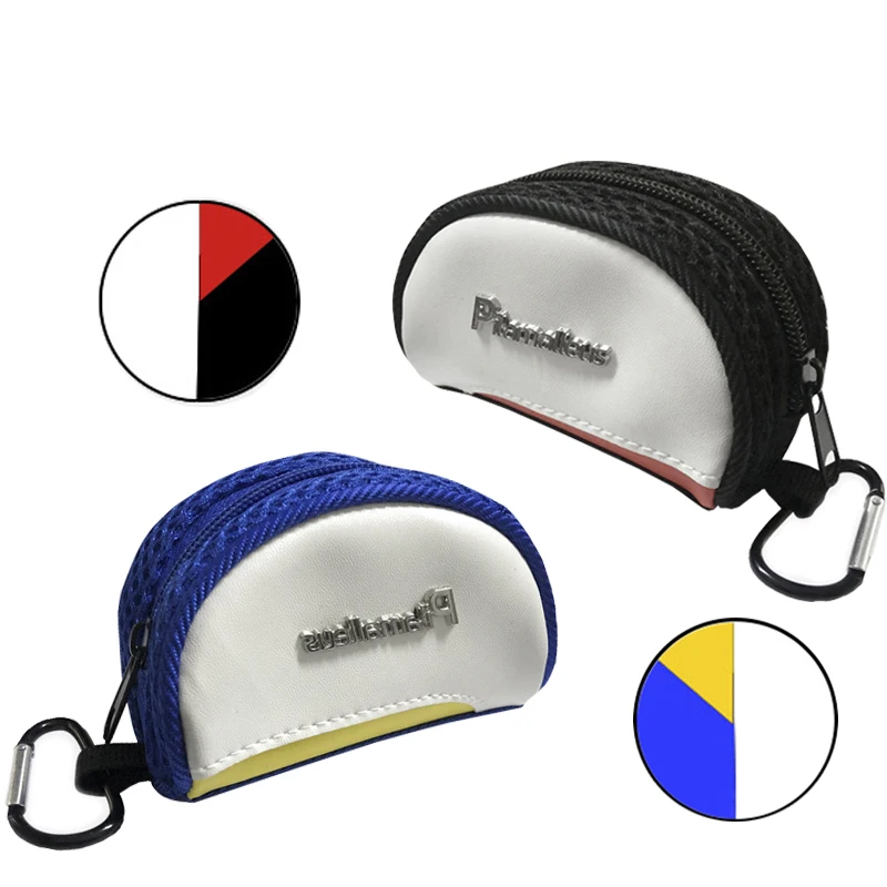 Bag Golf Waist Bag Can Hold 2 Balls Crescent Moon Double Ball Bag Golf Tee Zipper With Buckle Design Golf Bag