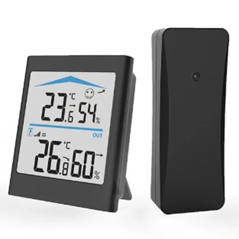 

1 PCS Digital LCD Weather Station Wireless Remote Sensor Motion Thermometer (Black)