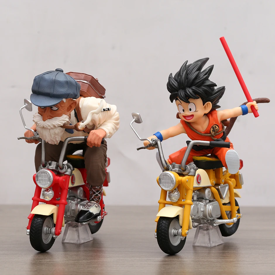 

Dragon Ball Goku Master Roshi с мотоциклом ПВХ Модель Аниме Коллекционная фигурка игрушка Gift