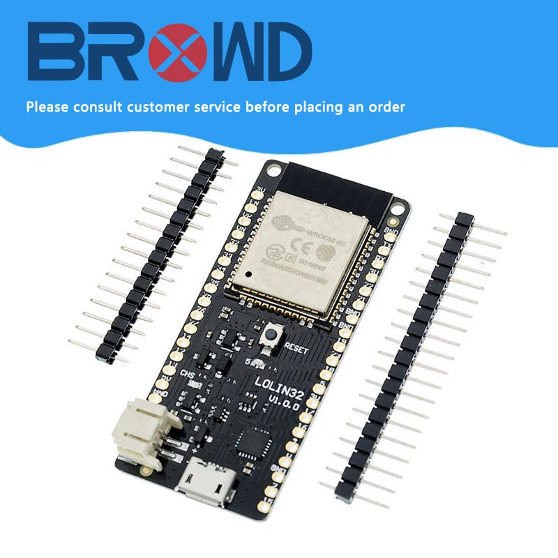 

The WeMos Mini D1 Wifi Bluetooth Wireless Module is Based on an ESP-WROOM-32 Dual-core Mode CPU