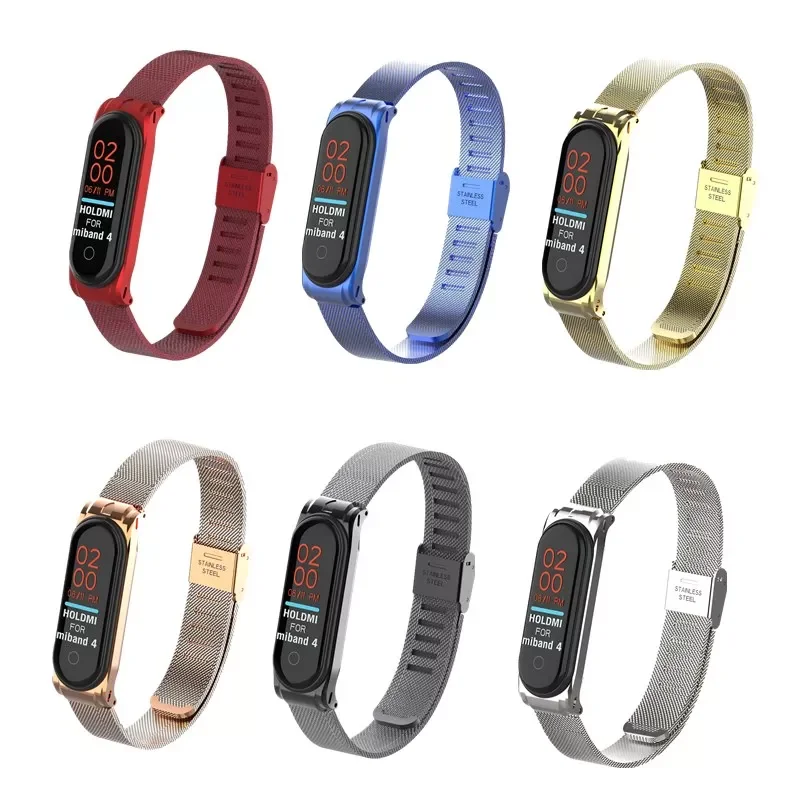 

Metal Strap bracelet Mi Band 4 3 Wrist Strap 4 3 NFC Straps Stainless Steel MiBand 4 3 Wrist Band Strap for Xiaomi MiBand