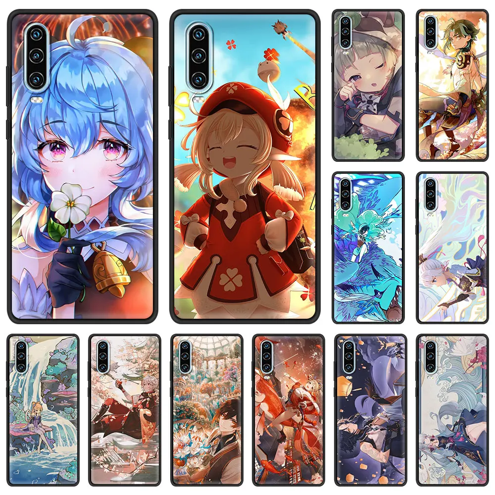 

Cute Genshin impact Yae Miko Phone Case For Huawei P30 Lite P50 Pro P20 P40 Lite E P Smart Z 2021 Y7 Y9 2019 Y6p Y9s Y7a Cover