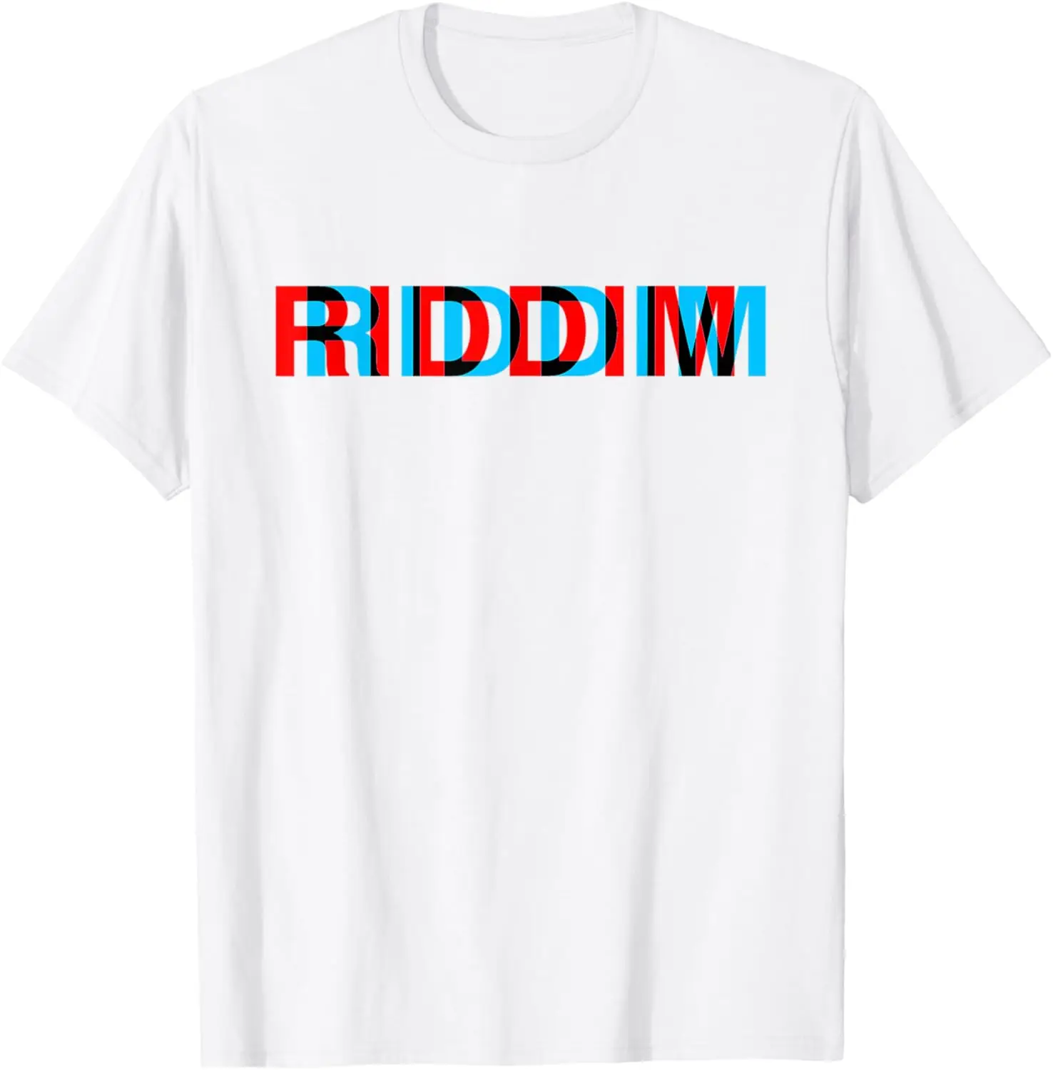 Риддим музыка Оптическая иллюзия глитч Триппи EDM Rave футболка