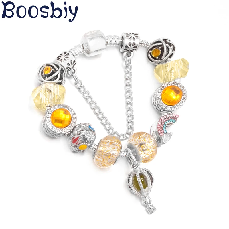 Воздушные шары бусины змеиная цепочка с радужной подвеской сделай сам брендовый