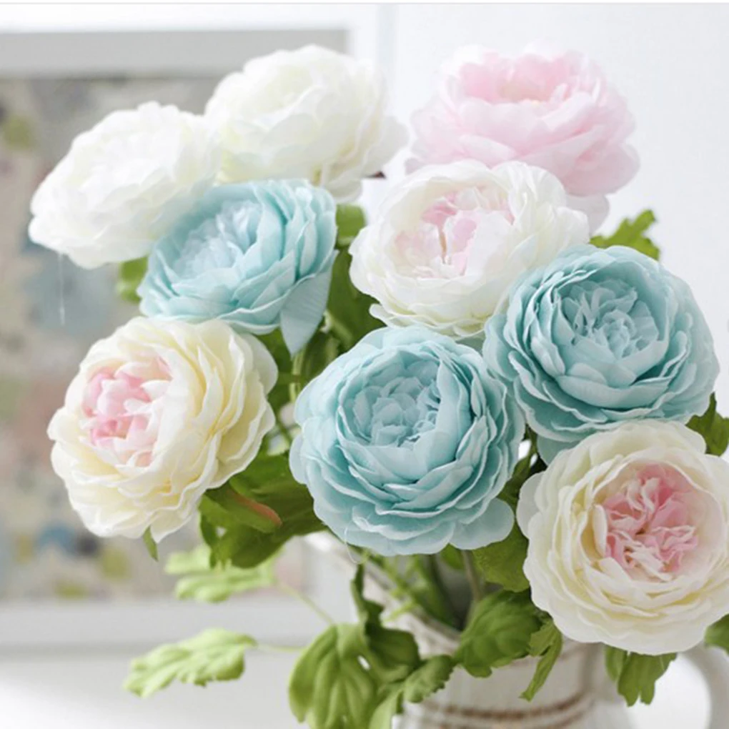 

Peony Display Flower Fake Artificial Peony Festival Decorative Party Flowers For Home Hotel Wedding Office Garden Decoration