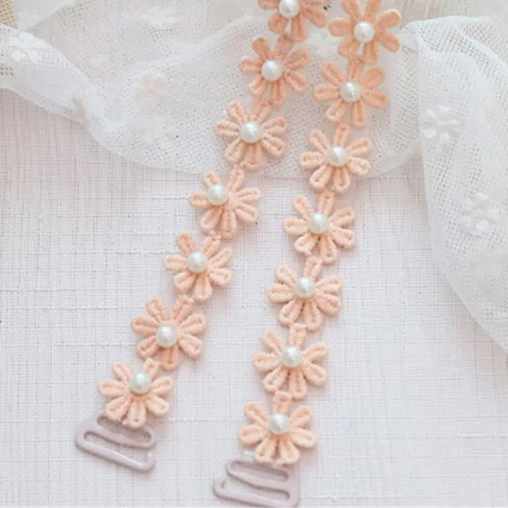 

Fashion Newest Underwear Silicone Transparent Lace Pearl Bra Strap Invisible Bra for Women Girl Shoulder Strap