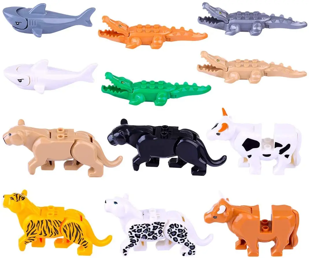 

Animal Series Model Figures Big Building Blocks Animals Educational Toys For Kids Children Gift Compatible With Legoed Duploed