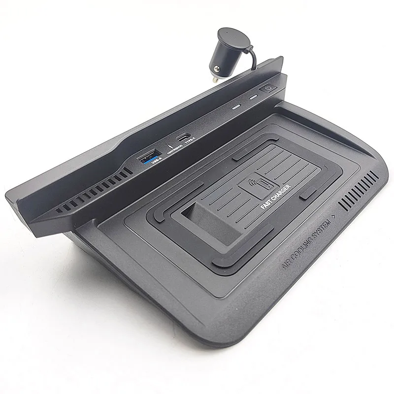 

Для Nissan X-Trail T33 2022-2024 Автомобильное беспроводное зарядное устройство Быстрая зарядная пластина для сотового телефона Адаптер Модификация интерьера Автозапчасти