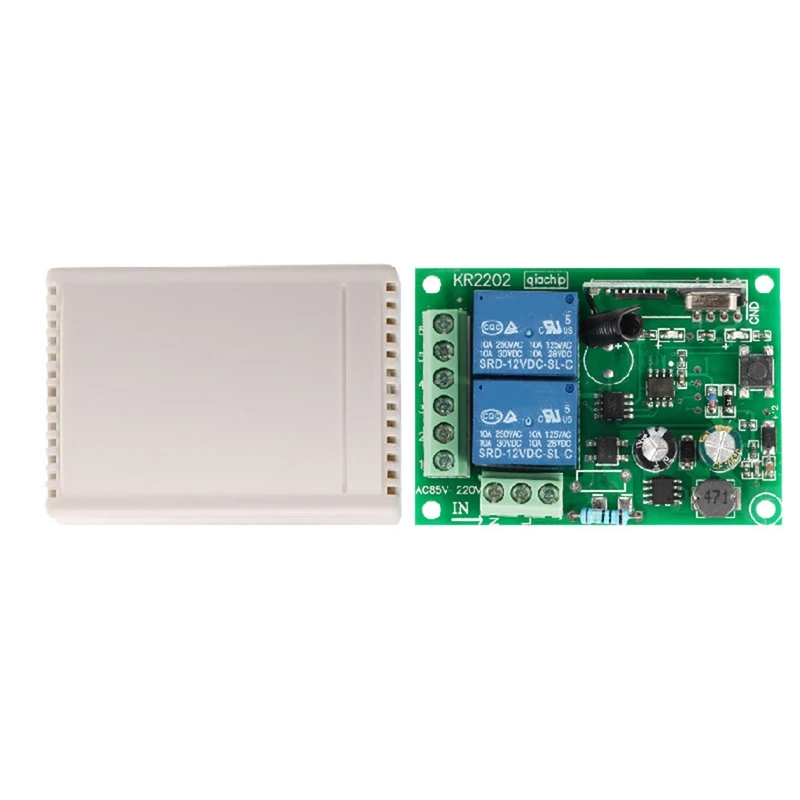

220V 2-Way Switch Rolling Shutter Garage Door Wireless Remote Control Intelligent Controller 315Mhz