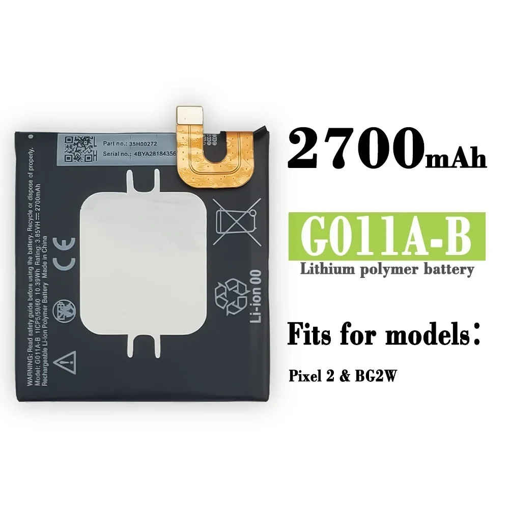 2700 мАч BG2W G011A-B Сменный аккумулятор для мобильного телефона Google Pixel 2B 2