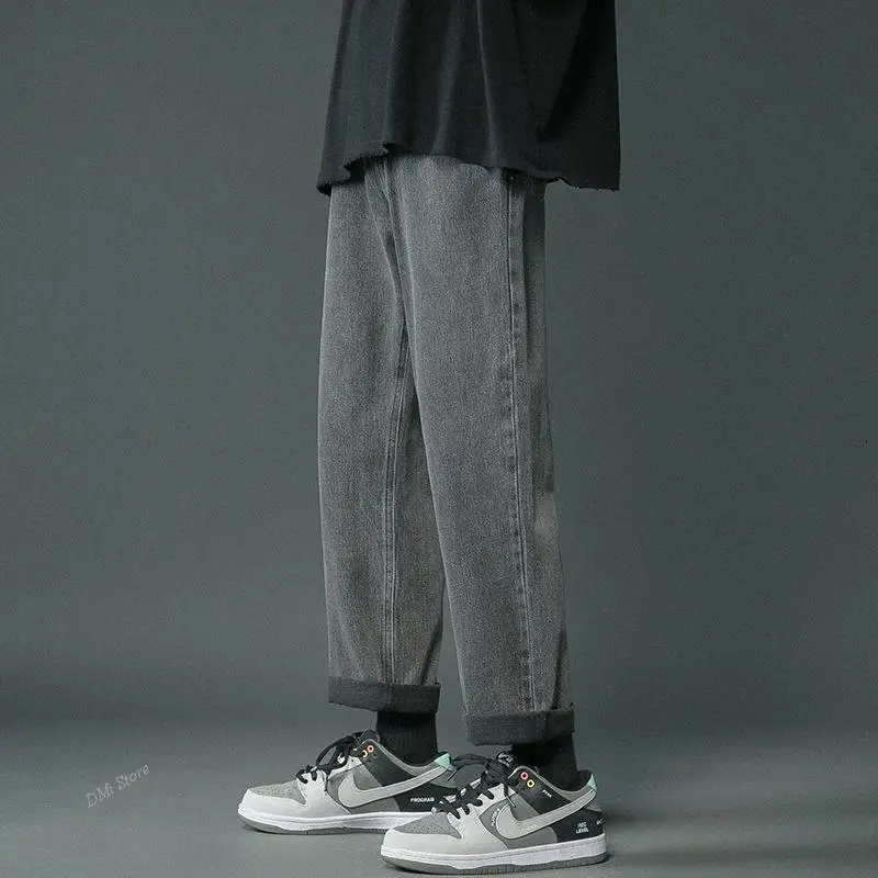 DIMI Man Casual Denim Pants Male Cargo Pants Trousers 6 Colors Men's Straight Jeans Streetwear Hip Hop