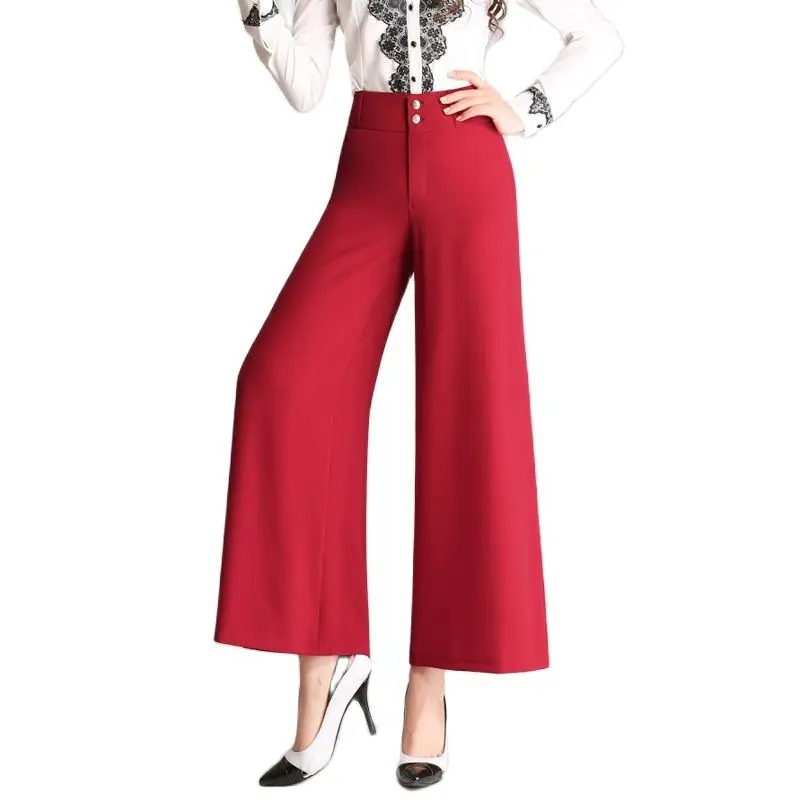 Новые женские летние туфли больших размеров брюки для женщин широкие длиной до