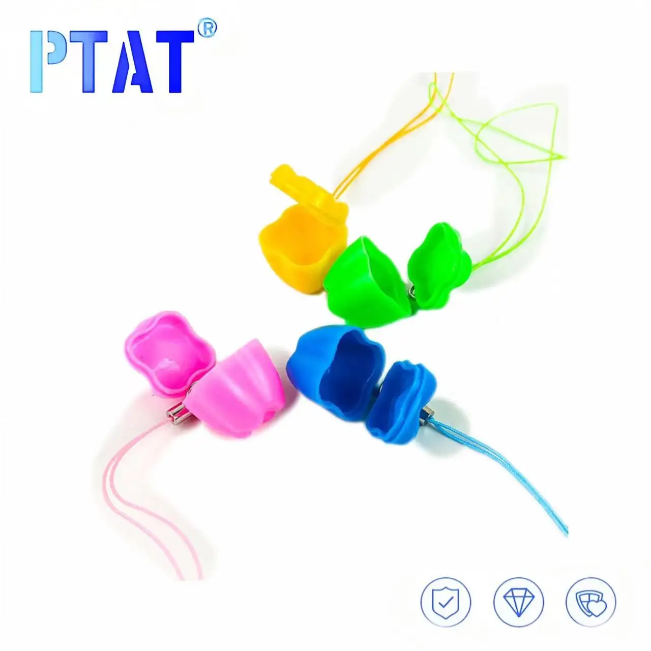 

5pcs Milk Teeth Box Baby Tooth Organizer Denture Box Storage Case Cup For Kids False Teeth container Partial Small colorful