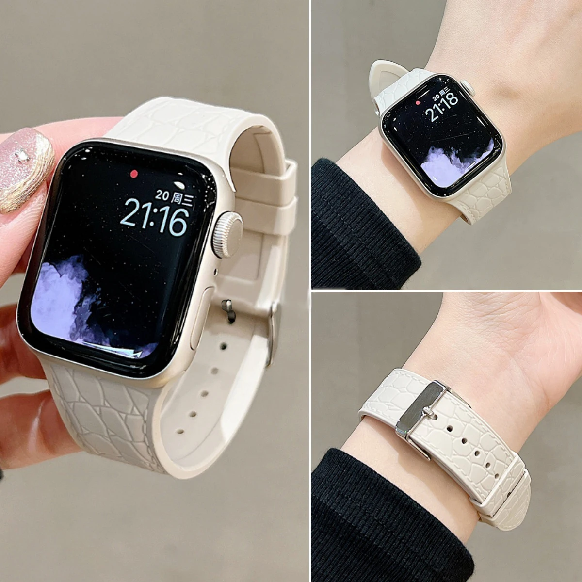 Фото Силиконовый ремешок для Apple Watch, 45 мм, 44 мм, 46 мм, 40 мм, 41 мм, 42 мм, 49 мм, спортивный браслет, ремешок для iWatch серий 11, 10, 9, 8, 7, 6, SE, Ultra №2