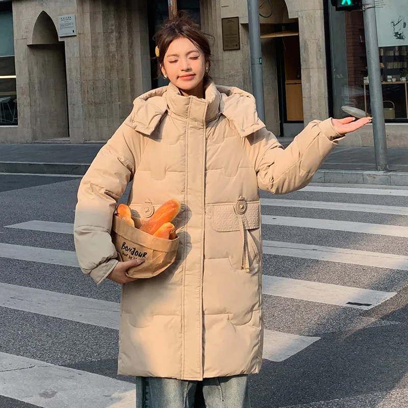 Куртка женская зимняя на хлопковой подкладке утепленная теплая с капюшоном