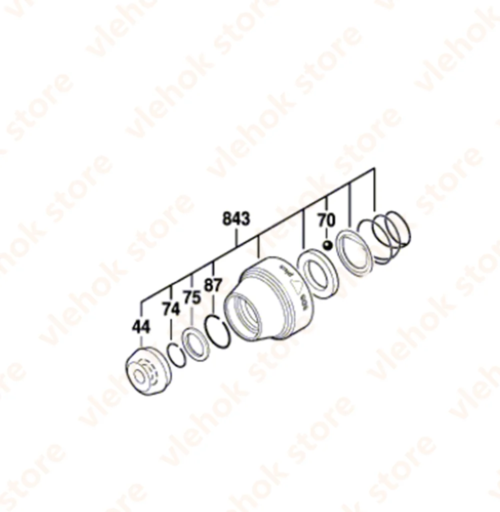 

Collet sleeve for BOSCH GBH2-24DRE GBH240 GBH187-LI GBH2-24RE