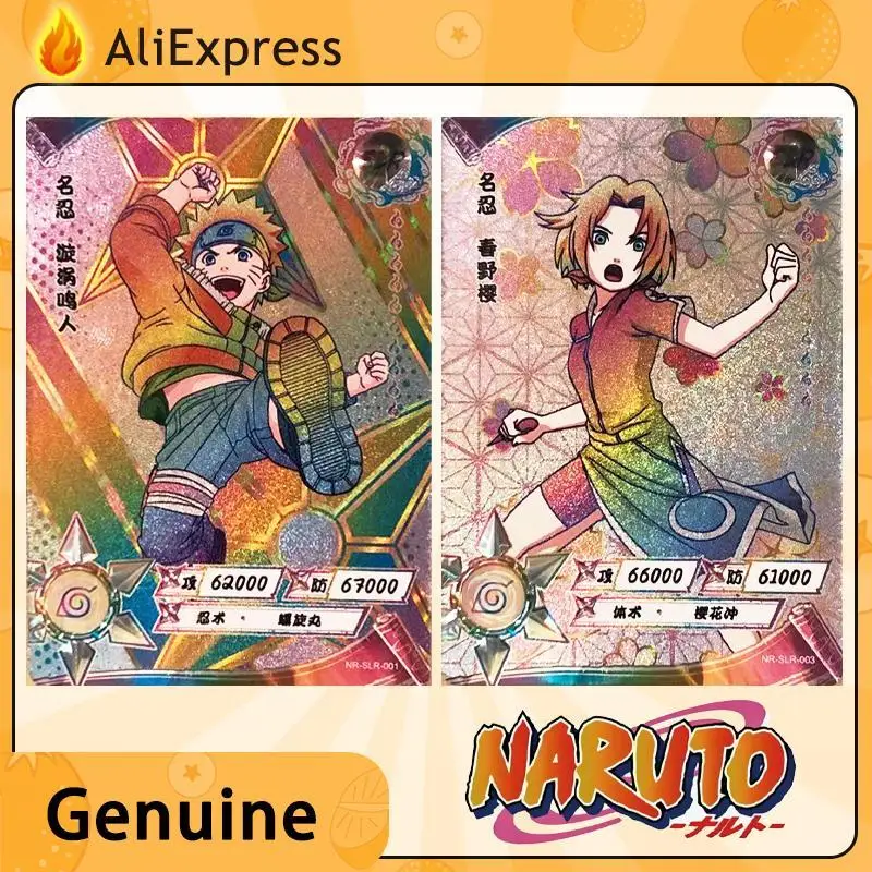 

Naruto First Bullet Slr Series Anime Characters Bronzing Process Collection Card Children's Toys Christmas Birthday Gift