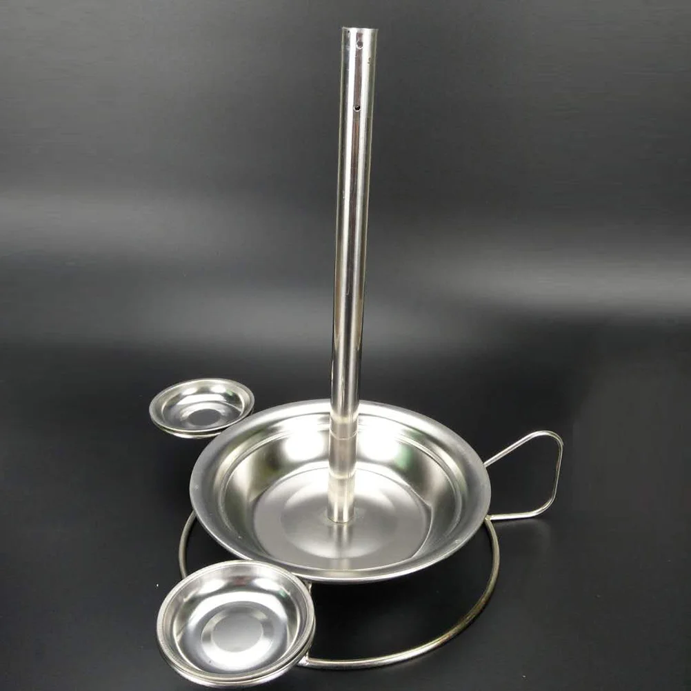

1pc Chicken Roaster Rack Upright Useful Creative Stainless Steel Portable Holder Roaster Rack for Restaurant
