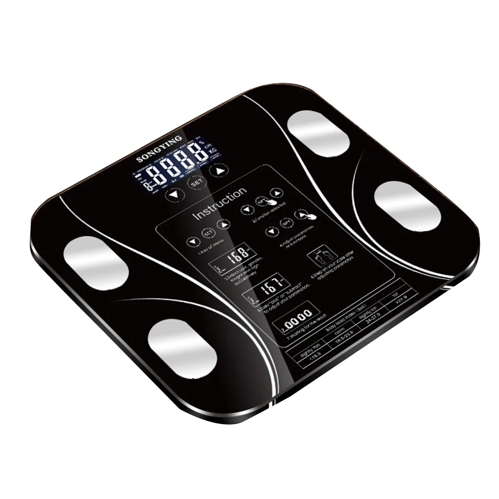 

Body Fat BMI Scale Digital Human Weight Scales Floor LCD Display Body Index Electronic Smart Weighing Scales