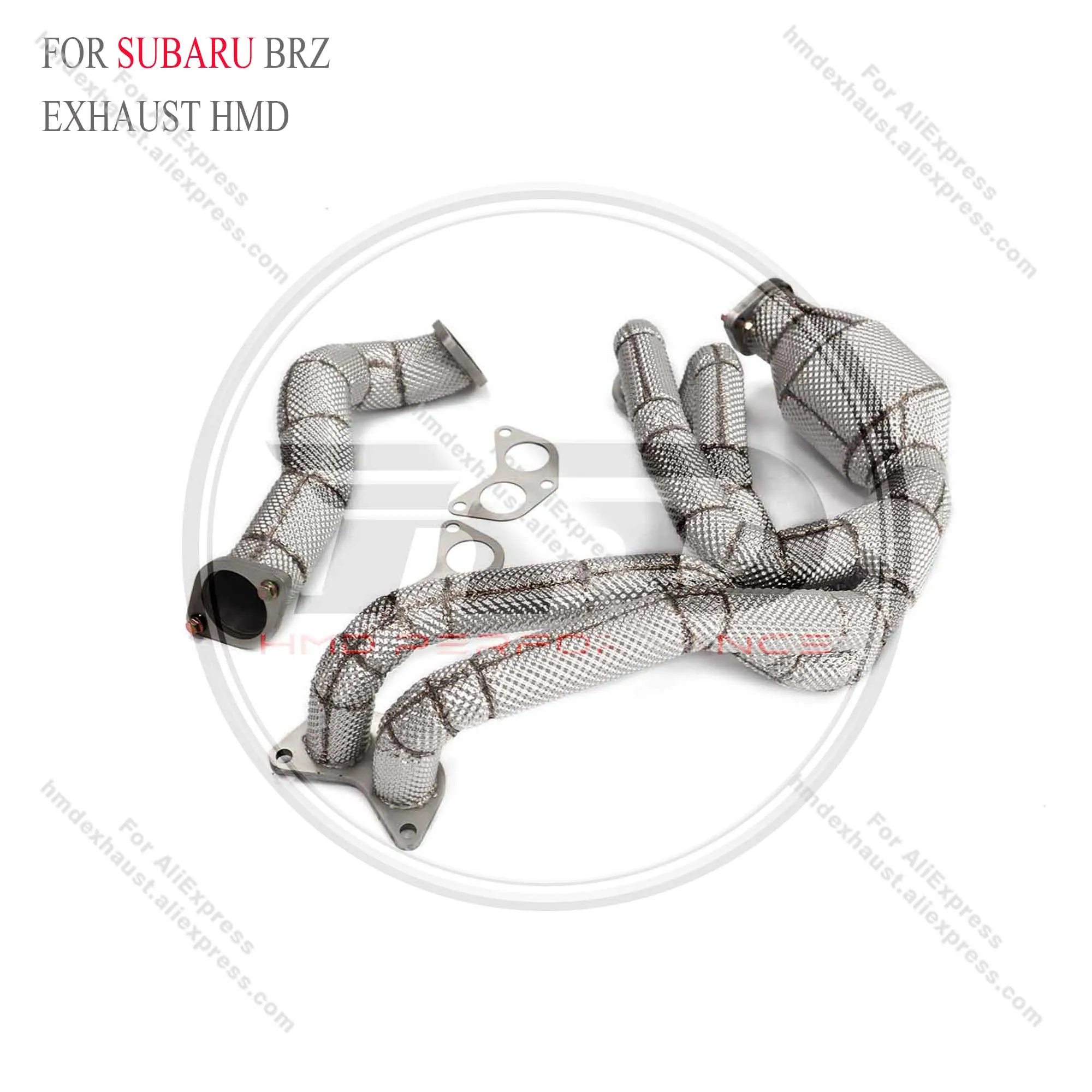 Даунпайп выпускного коллектора HMD для Subaru BRZ с коллектором каталитического