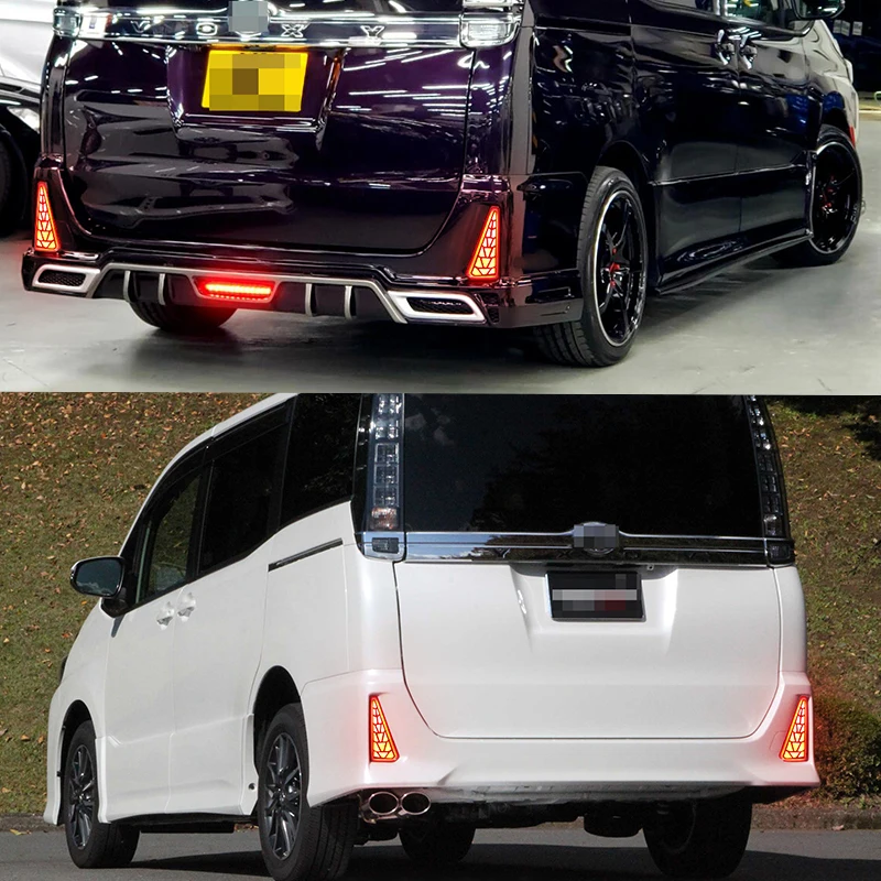 Задние светоотражающие фонари iJDM для Toyota NOAH VOXY 80 Series, выполняющие функции задних фонарей, стоп-сигналов, противотуманных фар и указателей поворота, 14-18 г.в. (art.: 3920dbaebf50d) - 3920dbaebf50d