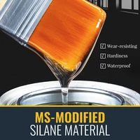 ms modified transparent repairing leak adhesive waterproof and quick drying cracks protective coating for tile wood metal 100ml