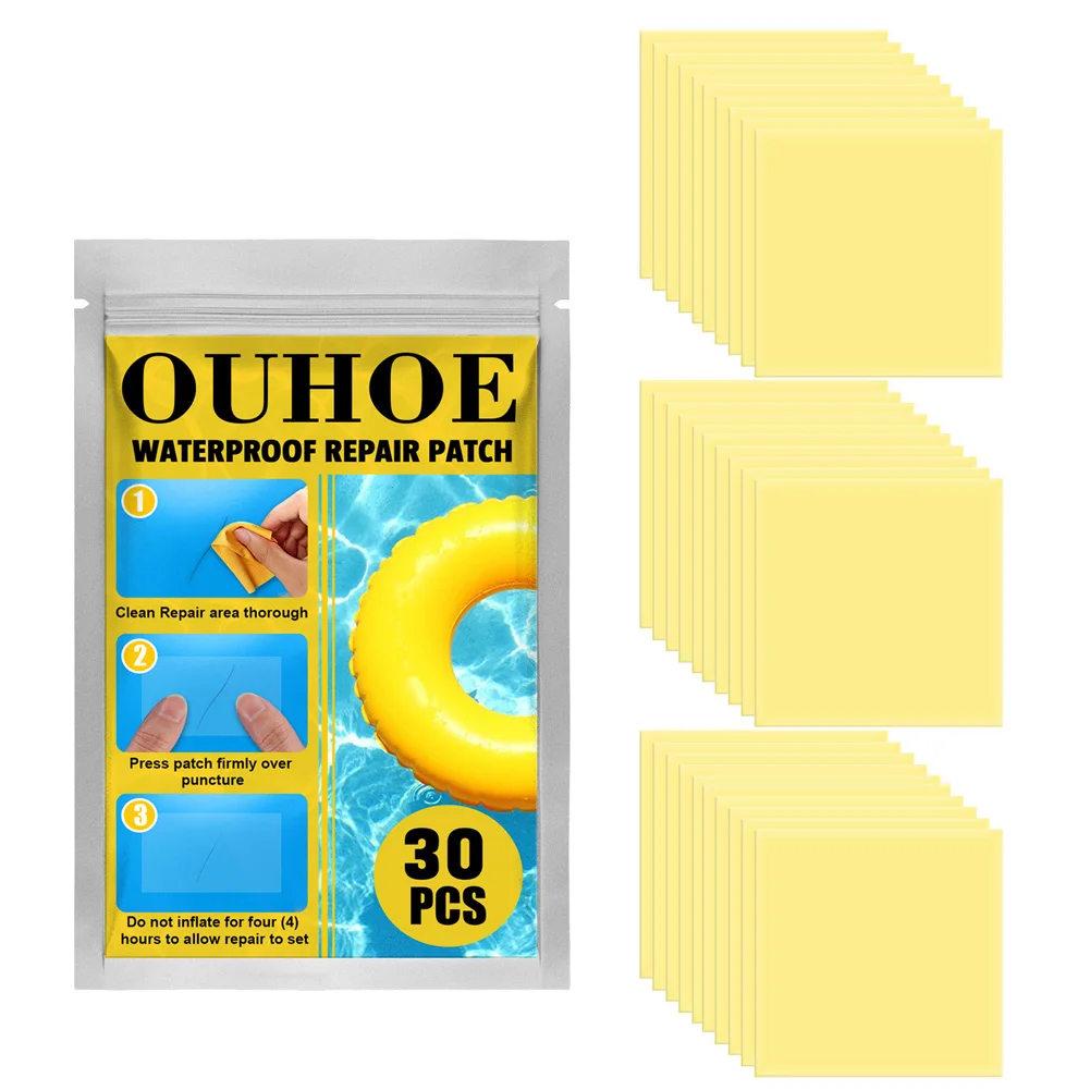 

10/20/30pcs Tent Waterproof Repair Subsidy Sheet Swimming Ring Repair Allowance Tent Boot Special Gelatin Clear Glue Patch Tape