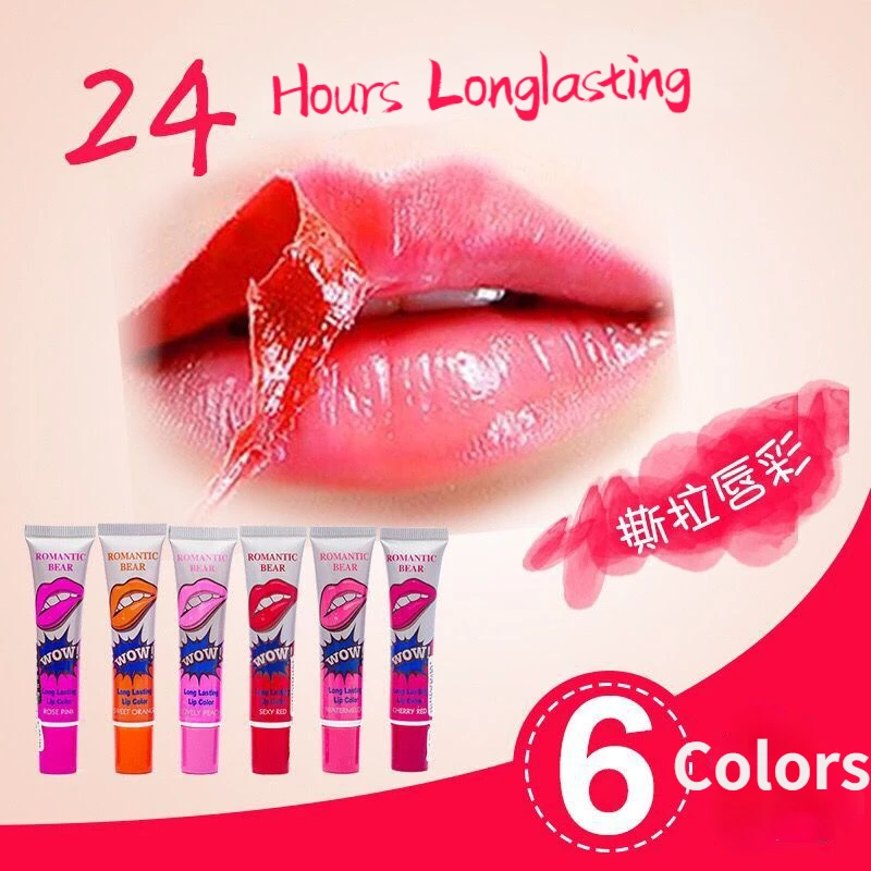 

Sdotter Colors Tear Pull Liquid Lipstick Tinting Long Lasting Lipgloss Waterproof Moisturizer Makeup Peel Off Lipgloss Care for