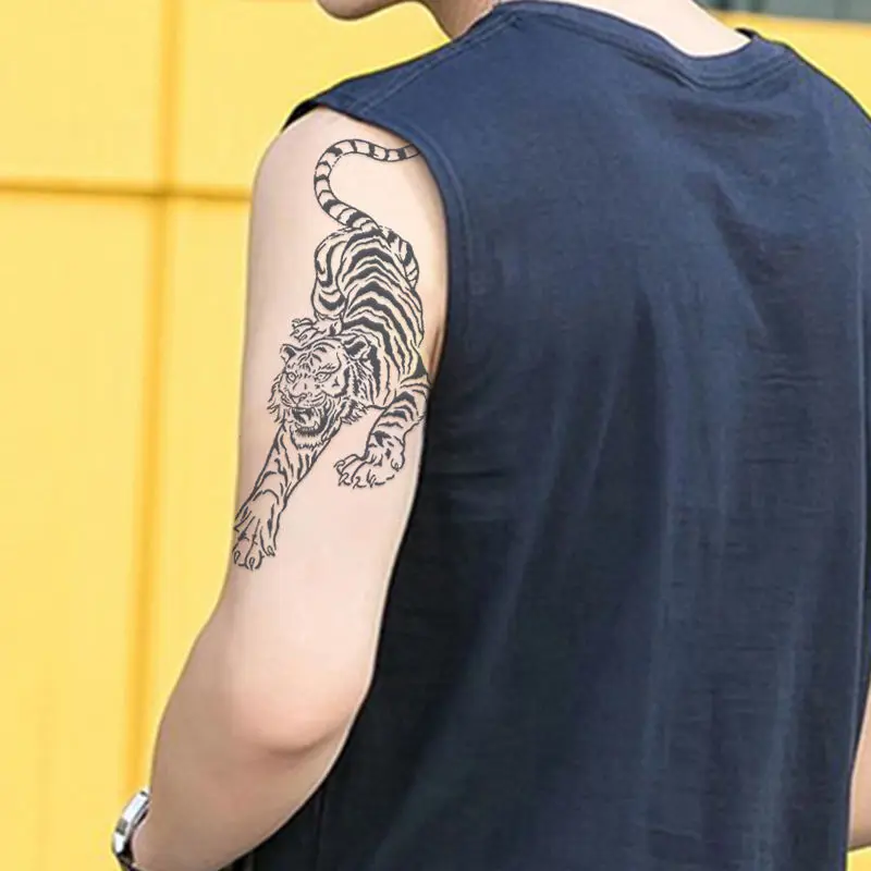 

Острые Тигры, искусственная татуировка для женщин, стойкая травяная татуировка, временная татуировка, наклейка, дешевые товары, милые праздничные художественные татуировки, наклейки