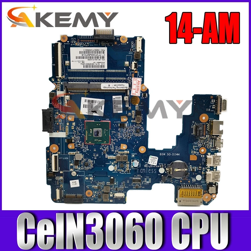 

Материнская плата для ноутбука HP 14-am004la 14-AM 858040-501 858040-601 858040-001 6050A282331-MB-A01 CelN3060 100% рабочий
