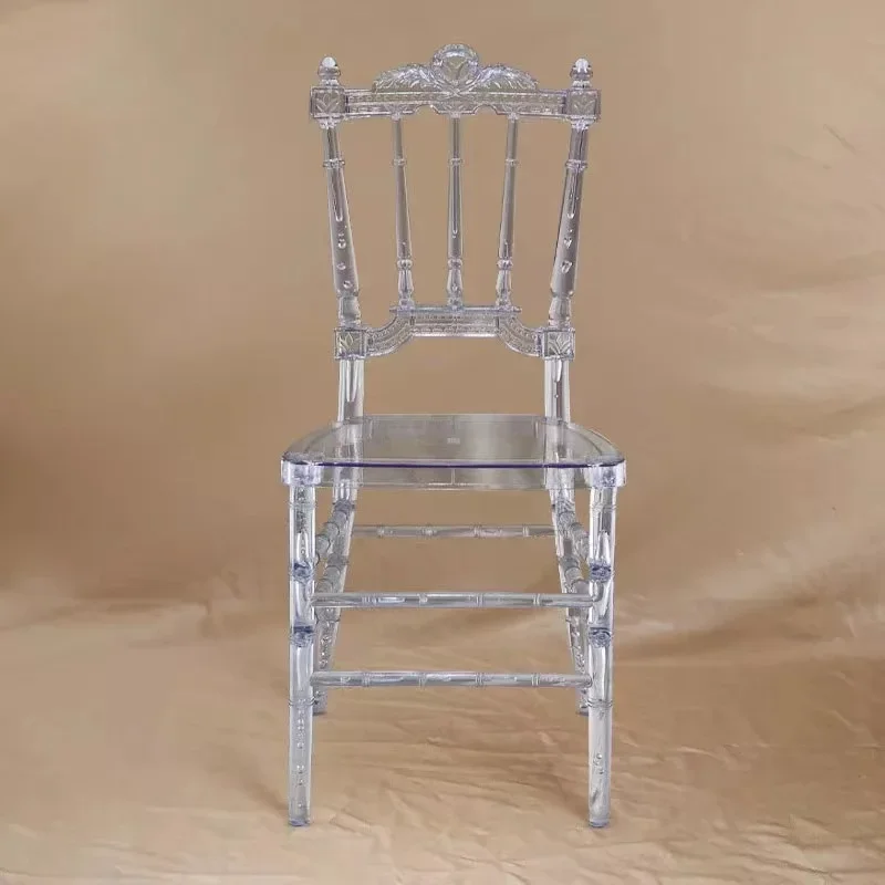 Стул Chiavari из смолы прозрачный акриловый съемный стул тиффани для отеля свадьбы