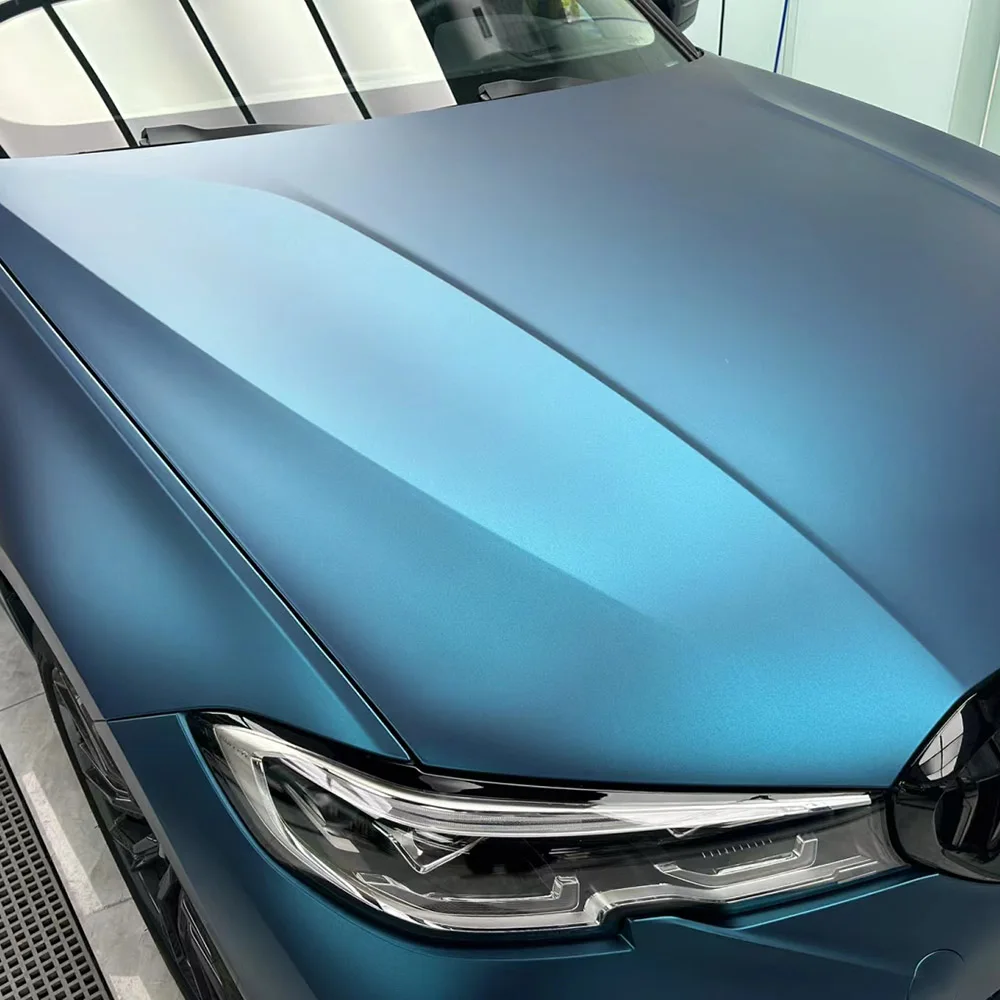 Полуночные синие автомобильные наклейки с эффектом тяжелого металла