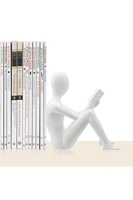 bookends book rack decorative metal book holder ballerina shape book support design book holder man reading book ends
