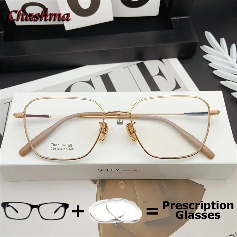 Женские очки Chashma из титана с защитой от синего света