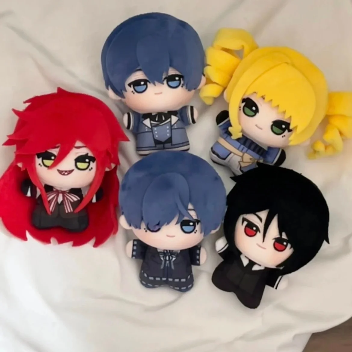 Фото Мягкая плюшевая игрушка по мотивам аниме «Тёмный дворецкий»: Себастьян, Сиэль, Грег, Элизабет, Унтертейкеры, 10 см №2