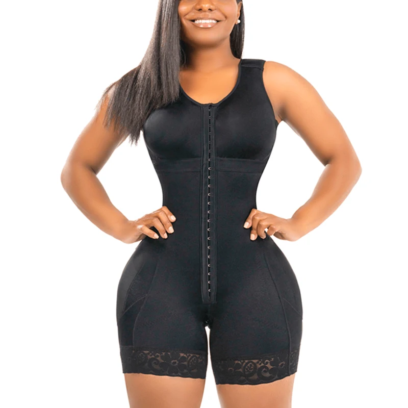 Compression Double Full Body Stage 2 Faja With Bra Postpartum Girdle BBL Postoperative Bodysuit Compressed Steel Shapewear Fajas
