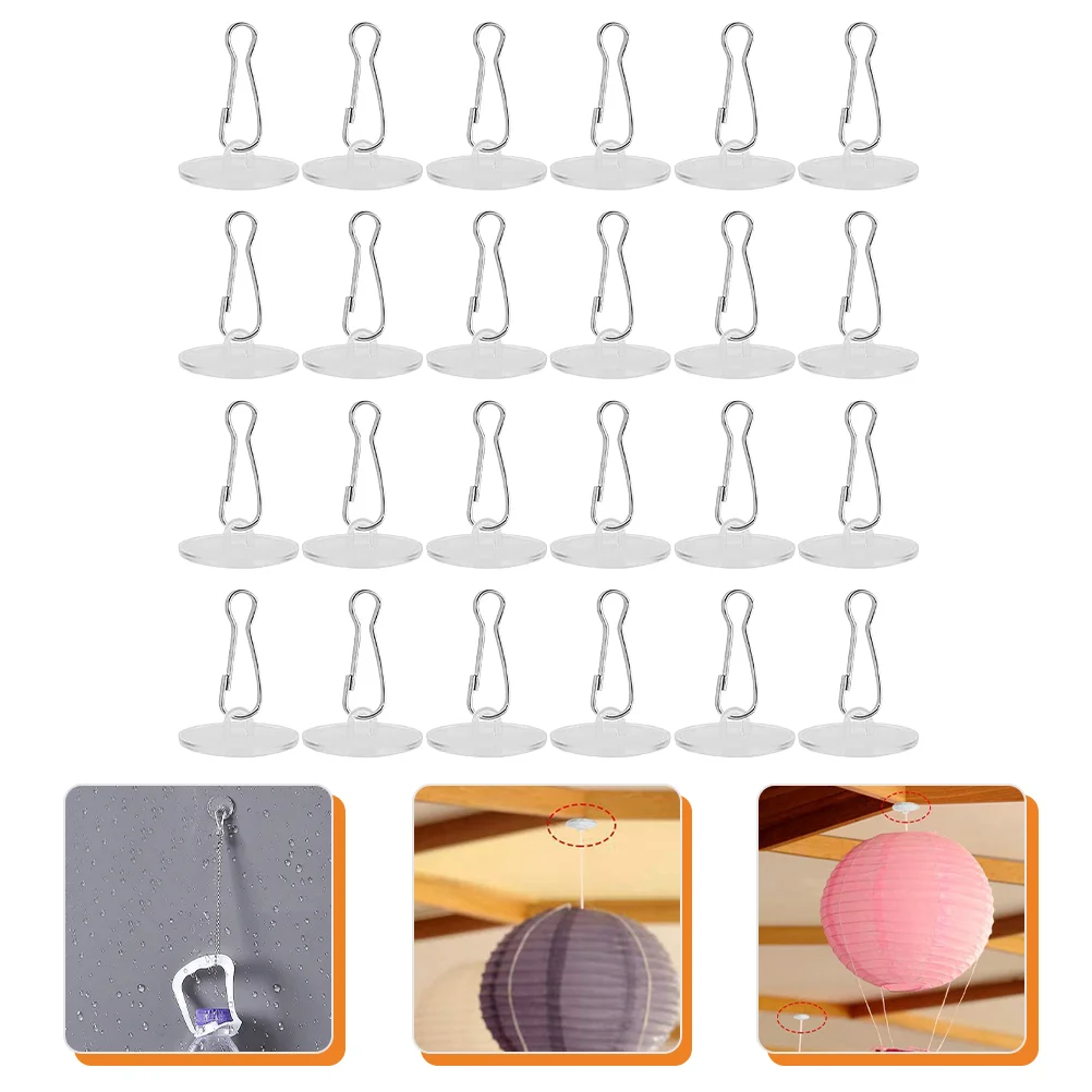 

30 Sets Adhesive Ceiling Hook Drill Ceiling Hook Wall Decoration Hanger