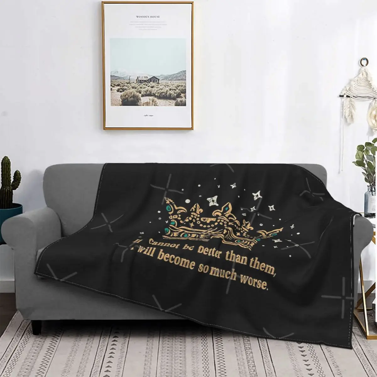 

Folk Of The Air Cruel Prince Quote Blanket Bedspread Bed Plaid Blanket Bedspread 90 Summer Blanket Picknick Blanket