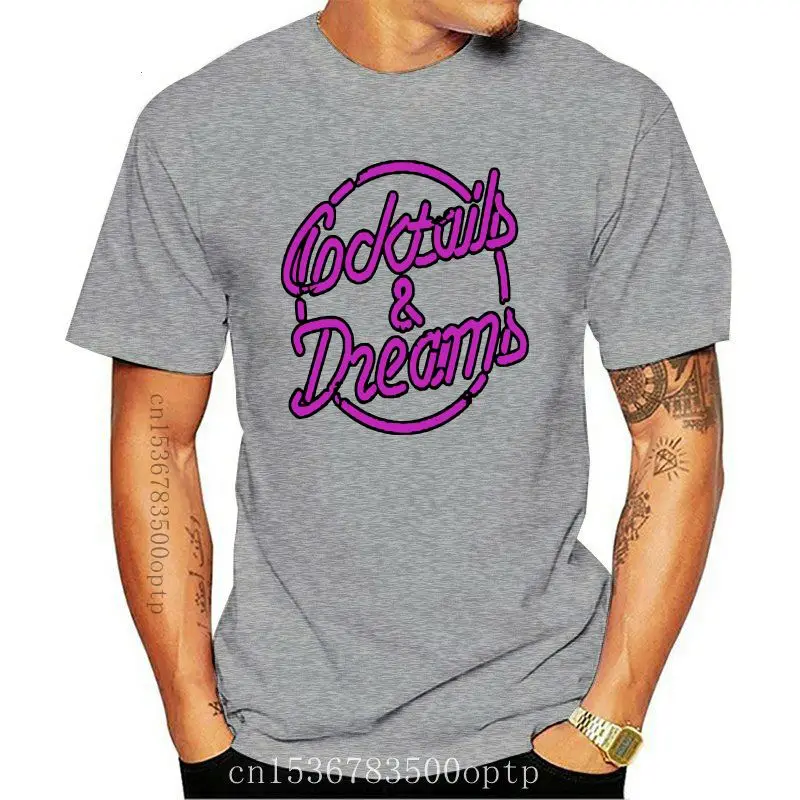 

Camiseta Retro gris de cócteles y sueños, camisa de película de cómics, Tumblr, 80s, 90s, nueva
