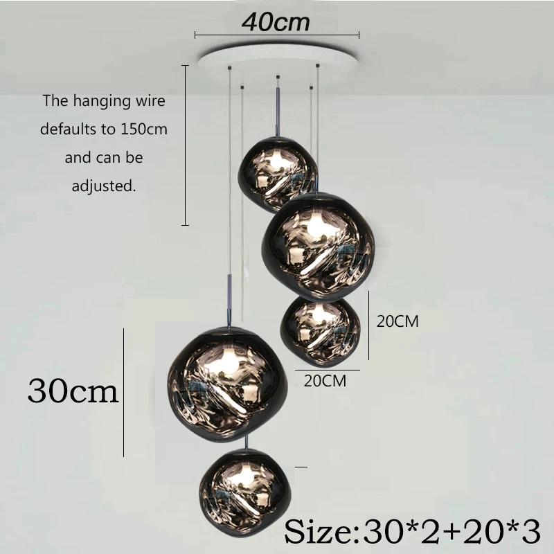 Люстра из лавы в скандинавском стиле светодиодный ная Светодиодная лампа ПВХ для